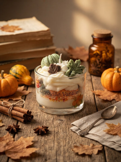 Bougie chantilly gourmande - Citrouille Vanillé