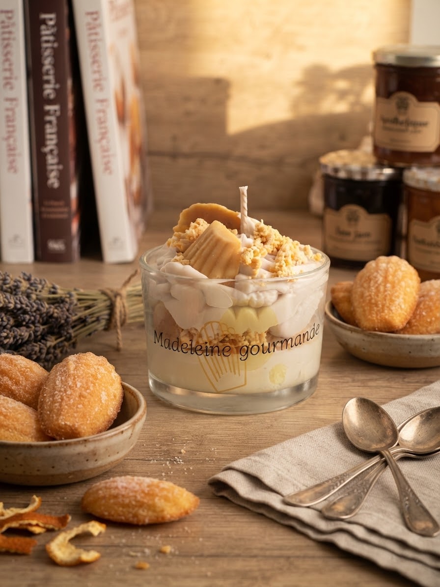 Bougie chantilly : Madeleine Gourmande