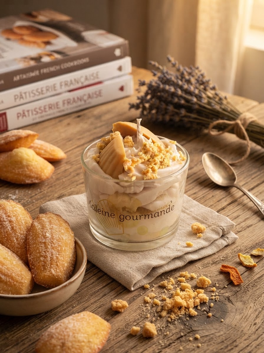 Bougie chantilly : Madeleine Gourmande
