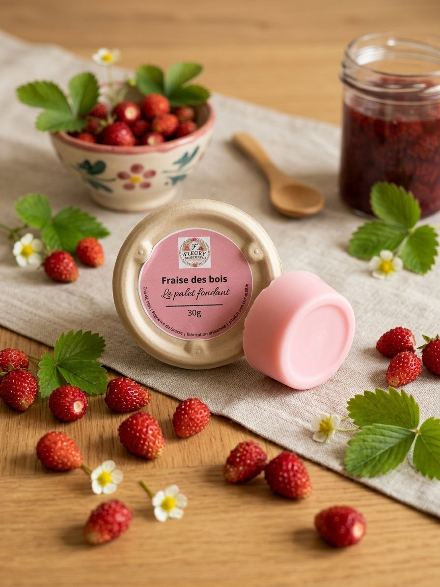 Le palet fondant - Fraise des bois