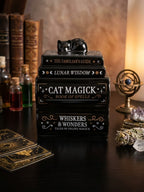 Brûle parfum « Black cat book » noir