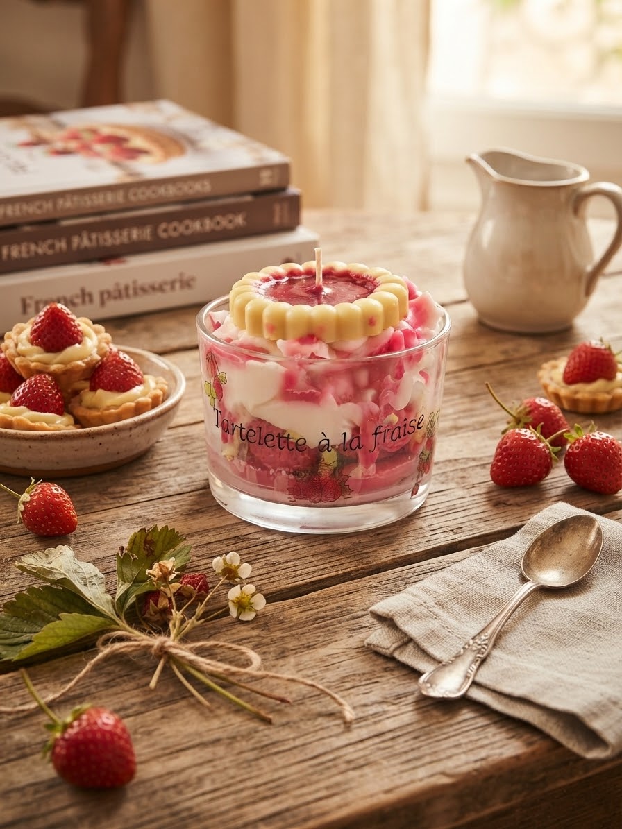 Bougie gourmande - Fraise des bois