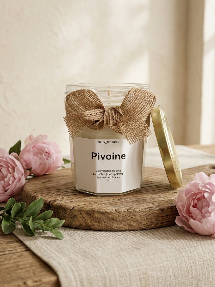 Pivoine - Bougie parfumée