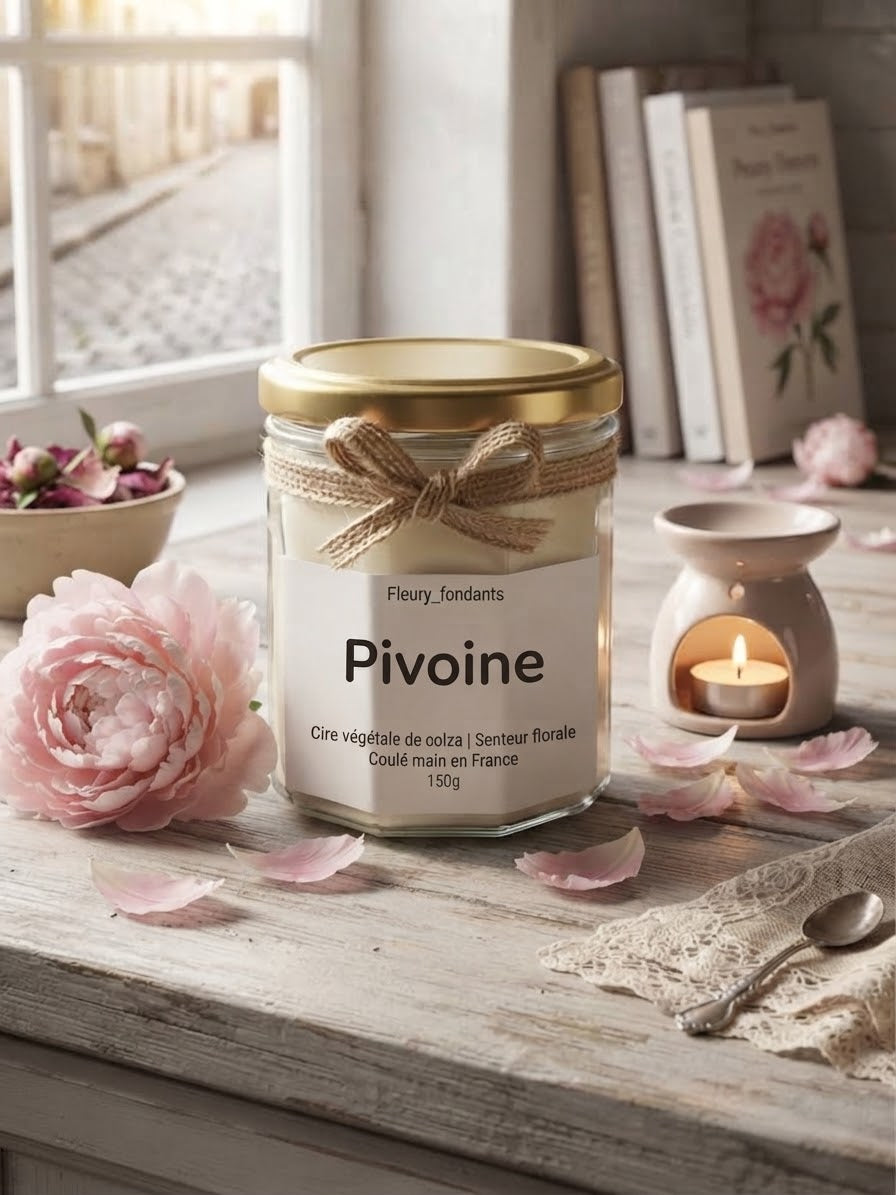 Pivoine - Bougie parfumée