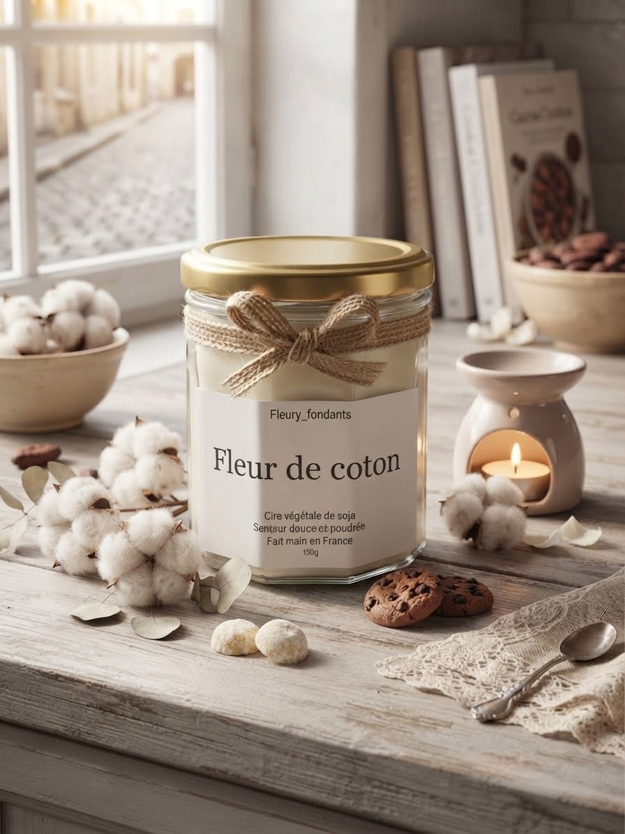 Fleur de coton - Bougie parfumée