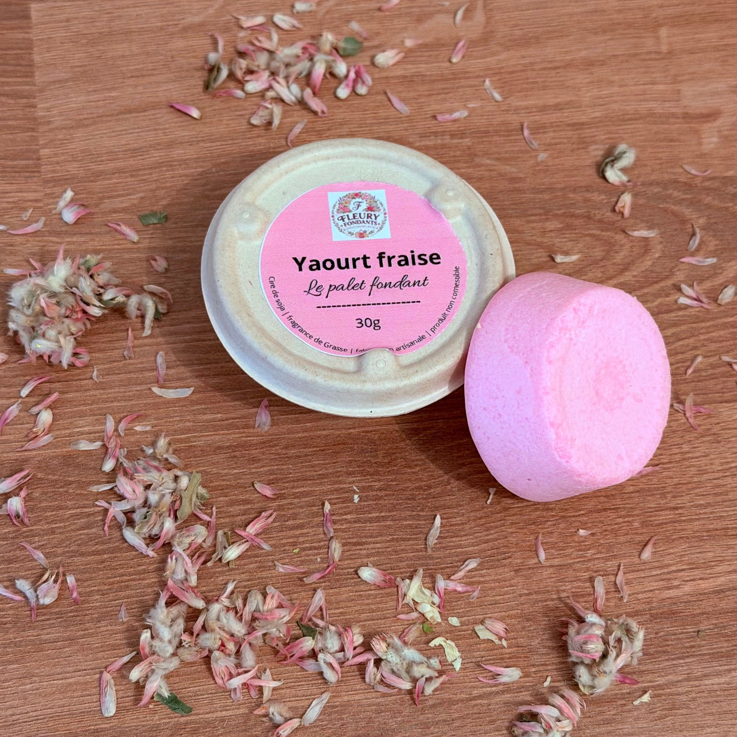 Le palet fondant - Yaourt fraise