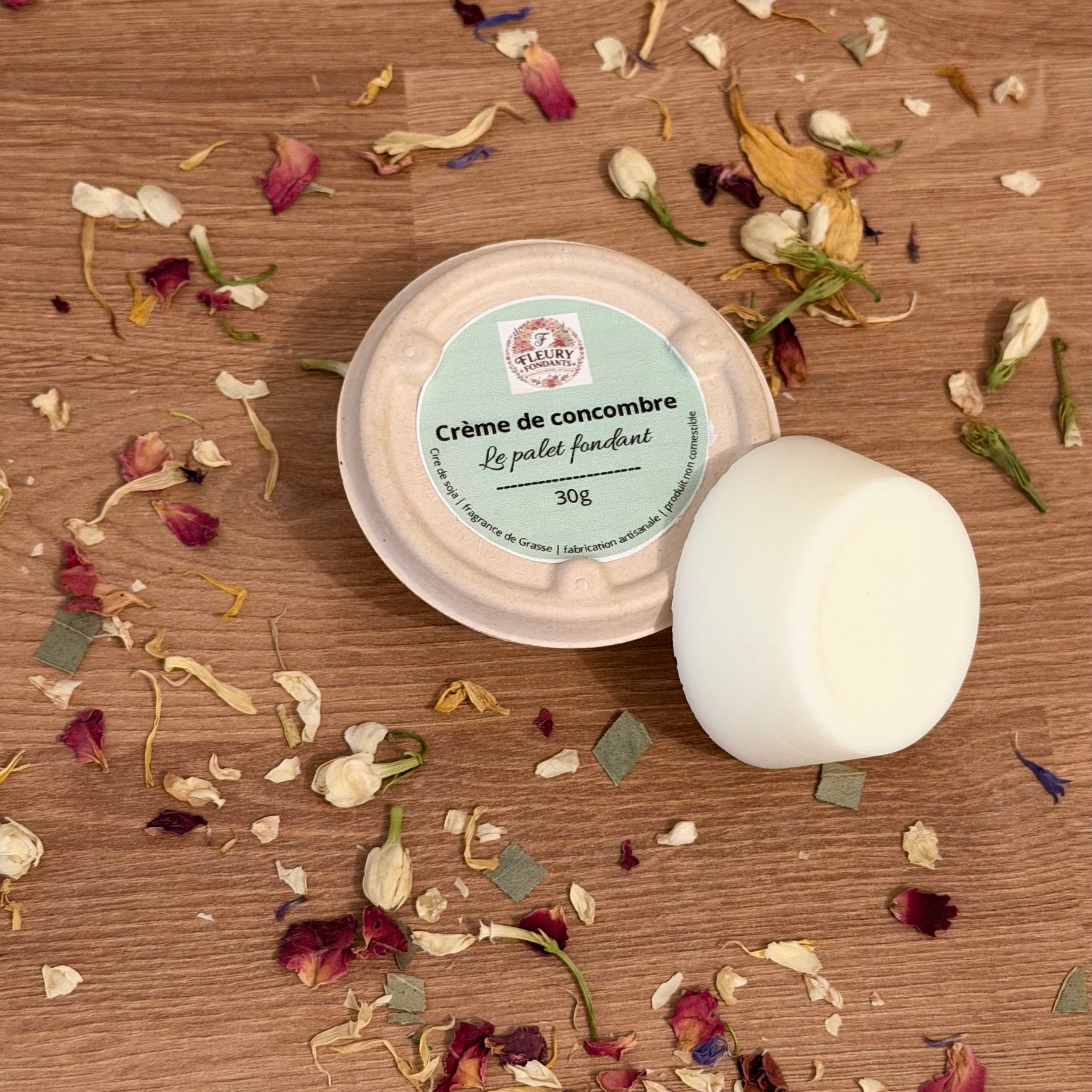 Le palet fondant - Crème de concombre