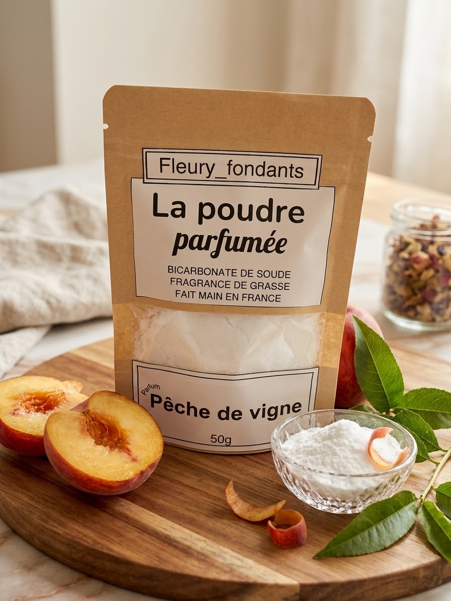 Poudre d’aspirateur parfumée - Pêche de vigne 50g