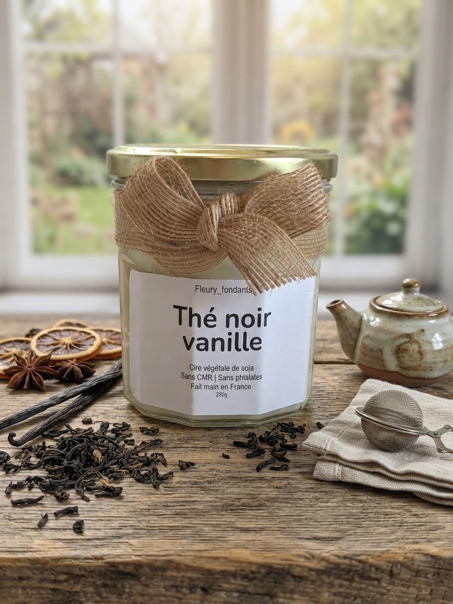 Thé noir vanille - Bougie parfumée