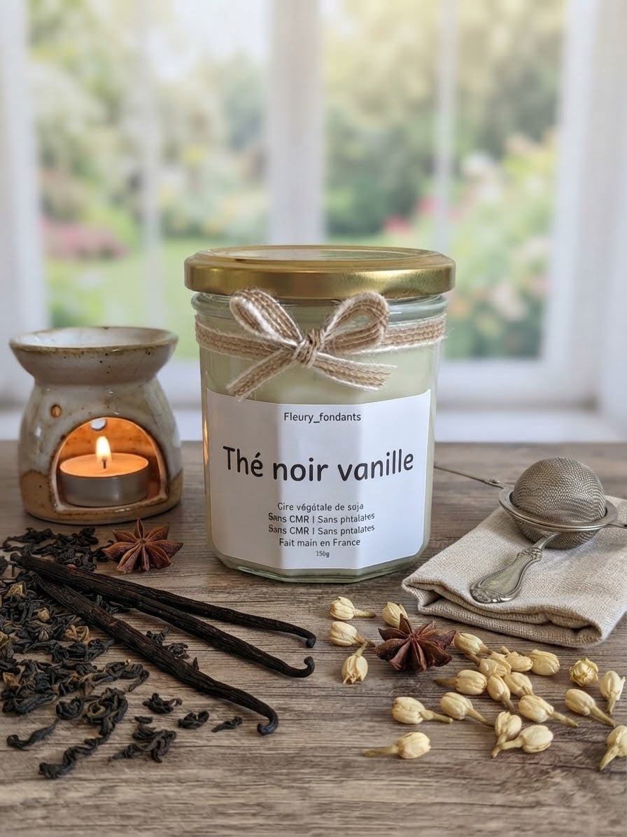 Thé noir vanille - Bougie parfumée