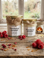 Framboise caramel - Bougie parfumée
