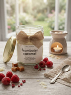 Framboise caramel - Bougie parfumée