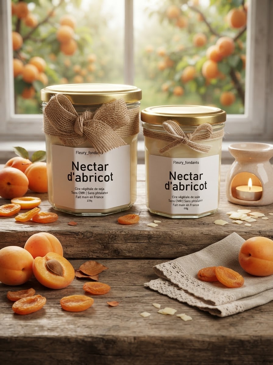 Nectar d’abricot - Bougie parfumée