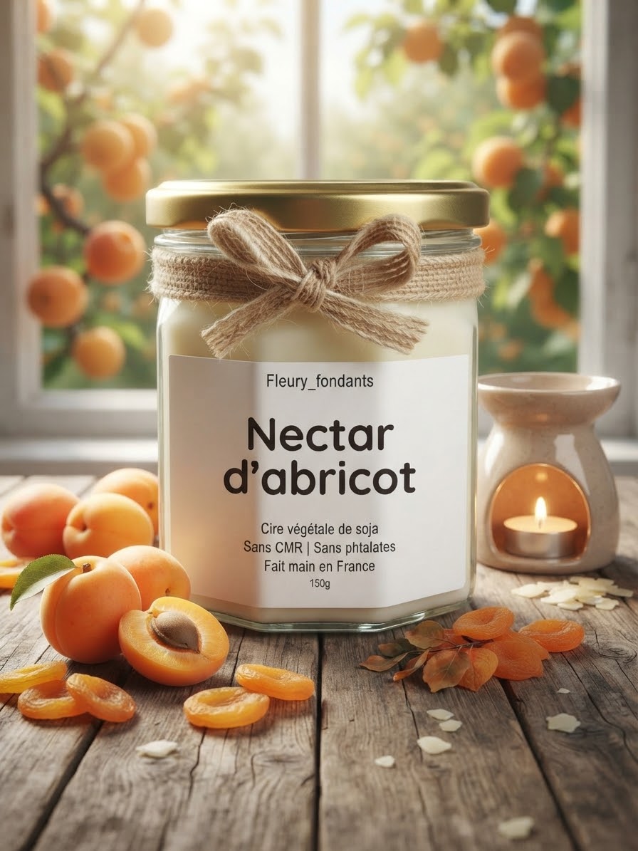 Nectar d’abricot - Bougie parfumée