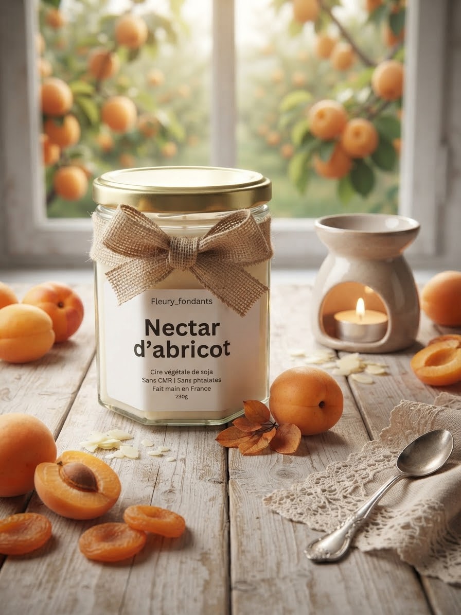 Nectar d’abricot - Bougie parfumée