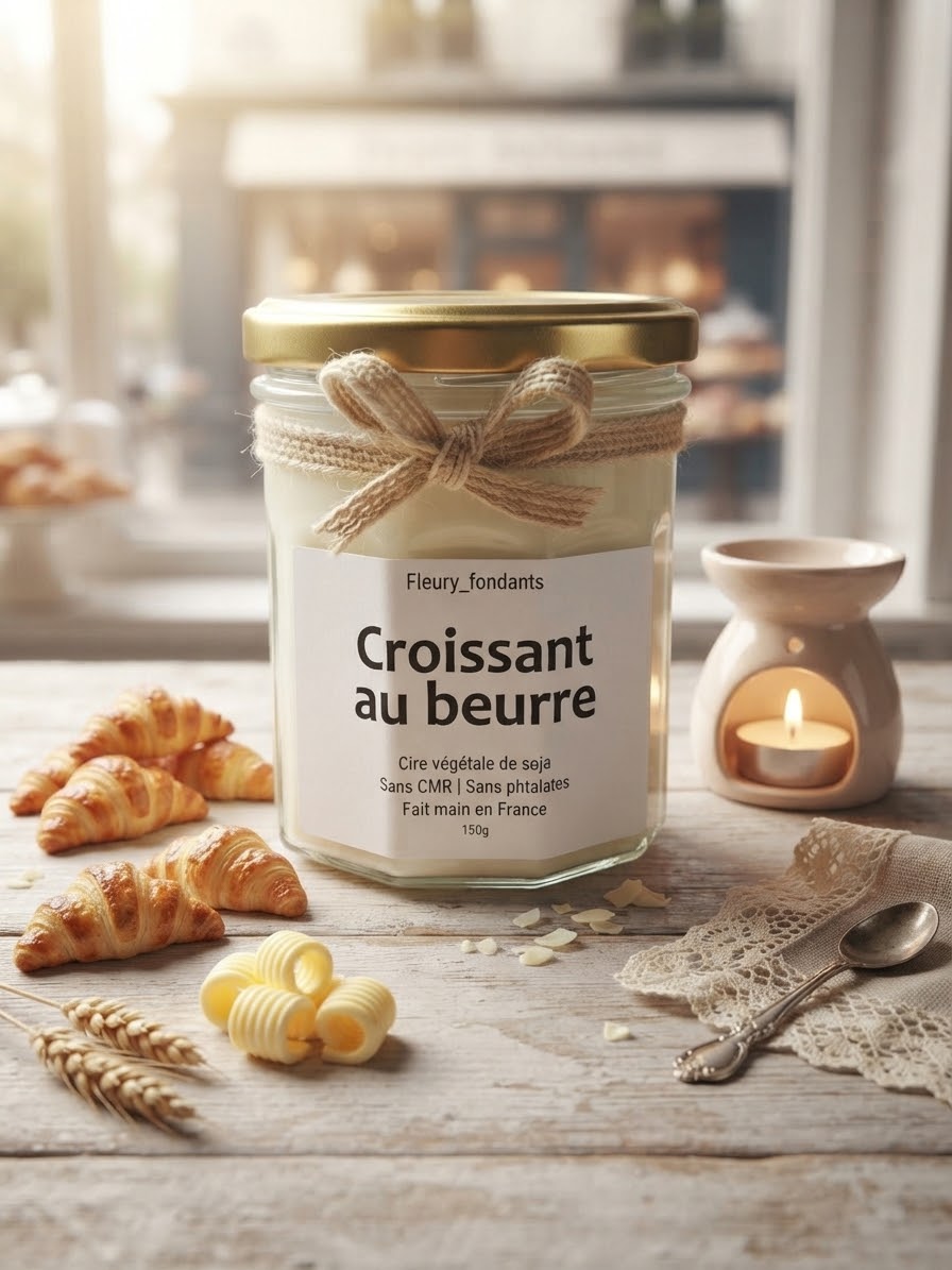 Croissant au beurre - Bougie parfumée